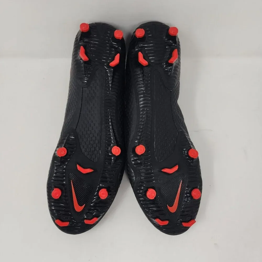 Nike Phantom GT Soccer Cleats Shoes Mens 11 Black Red FG Logo Performance